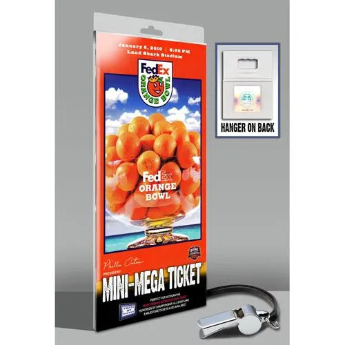 2010 Orange Bowl Mini-Mega Ticket - Georgia Tech vs Iowa
