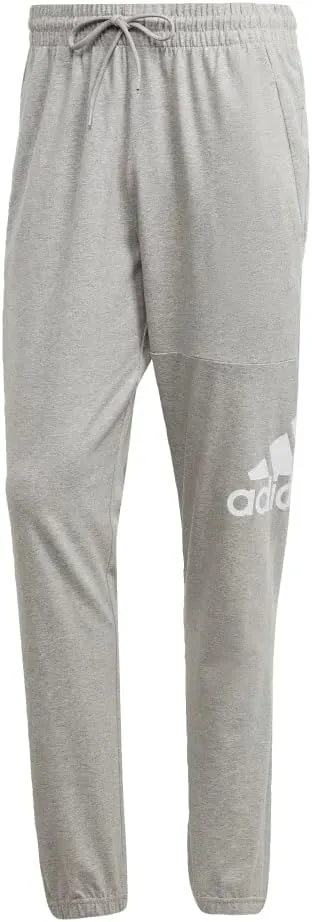 adidas Mens Essential Logo Tapered Badge Sweatpants Training Casual - Black