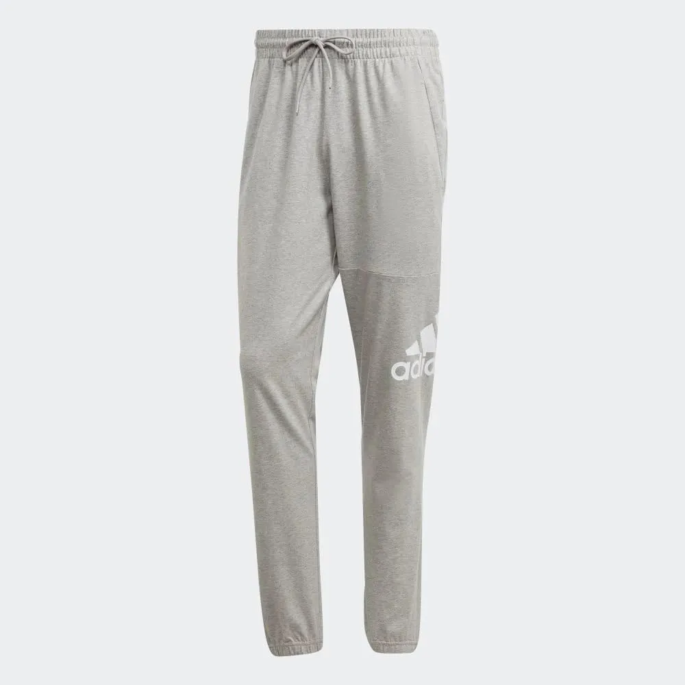 adidas Mens Essential Logo Tapered Badge Sweatpants Training Casual - Black