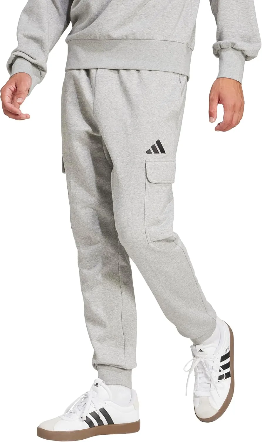 adidas Men's Essentials Feel Cozy Fleece Cargo Pants