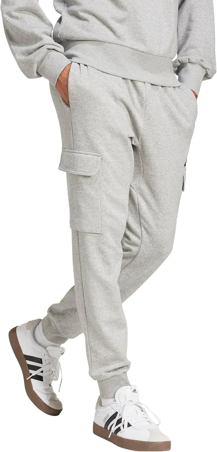 adidas Men's Essentials Feel Cozy Fleece Cargo Pants