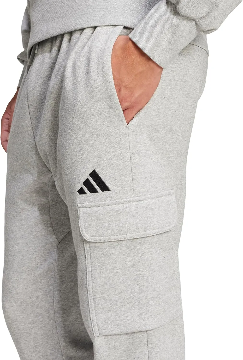 adidas Men's Essentials Feel Cozy Fleece Cargo Pants