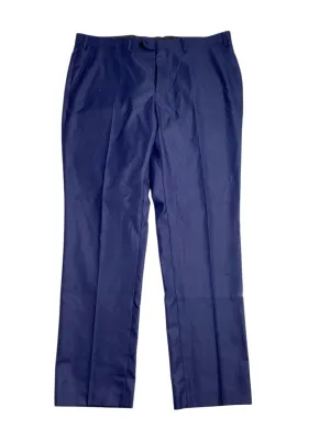 Alfani Mens Slim fit Dress Pants 38 / 32 Blue Solid Stretch