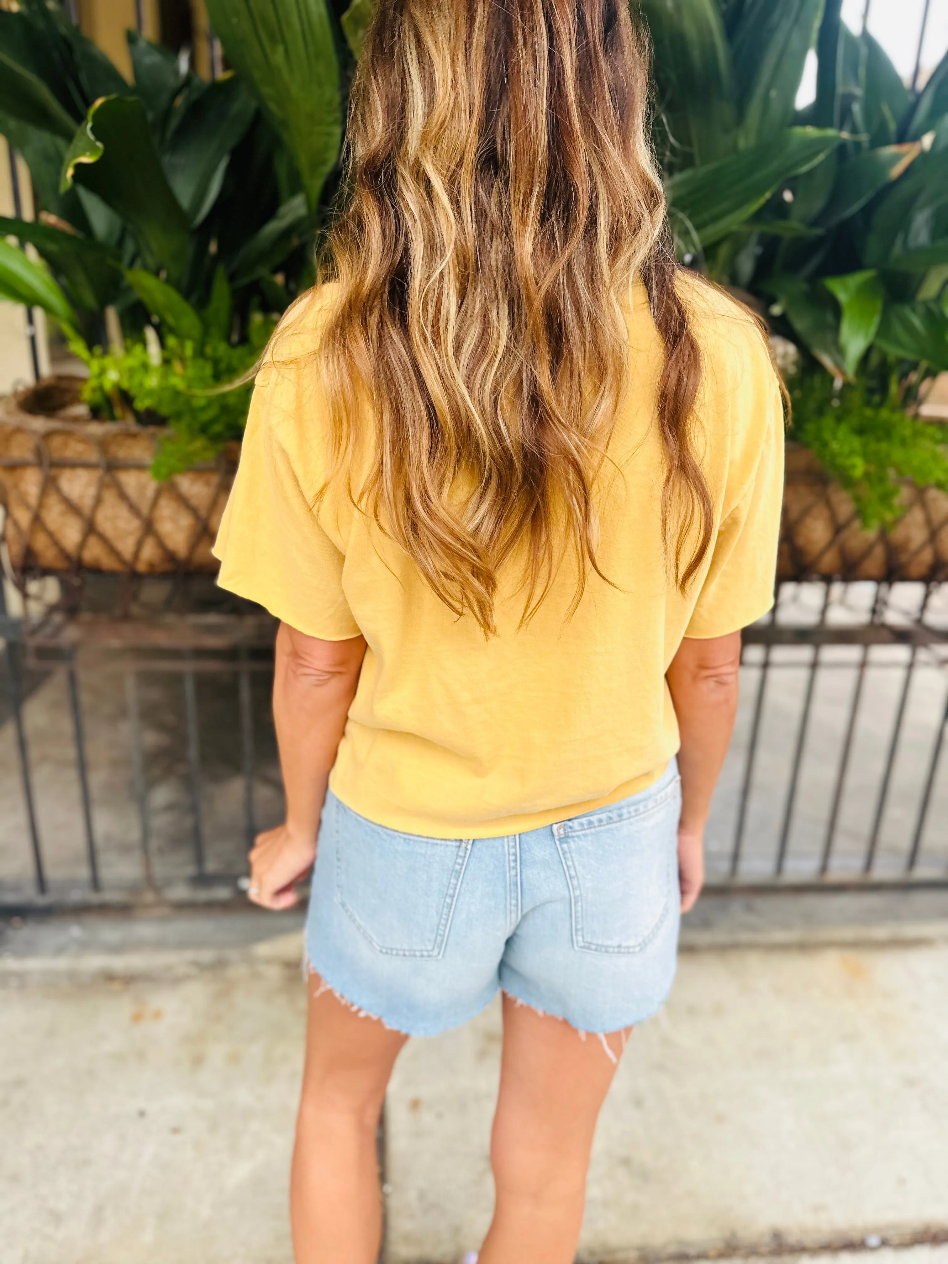 Basic Game Day Graphic Tee- Mustard