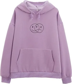 Bobeutou Halloween Pumpkin Graphic Oversized Hoodies for Women Spooky Vintage Fleece Y2k Aesthetic Sweatshirt Teen Girls