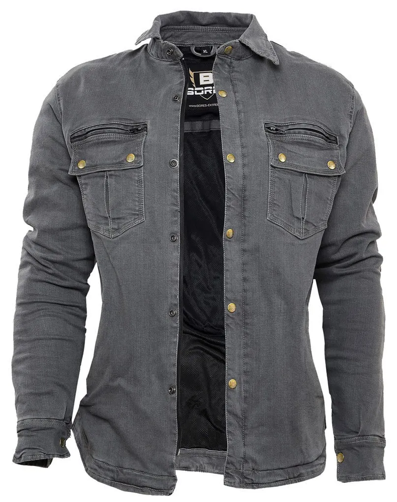 Bores Driver Women's Denim Shirt Waterproof, Gray