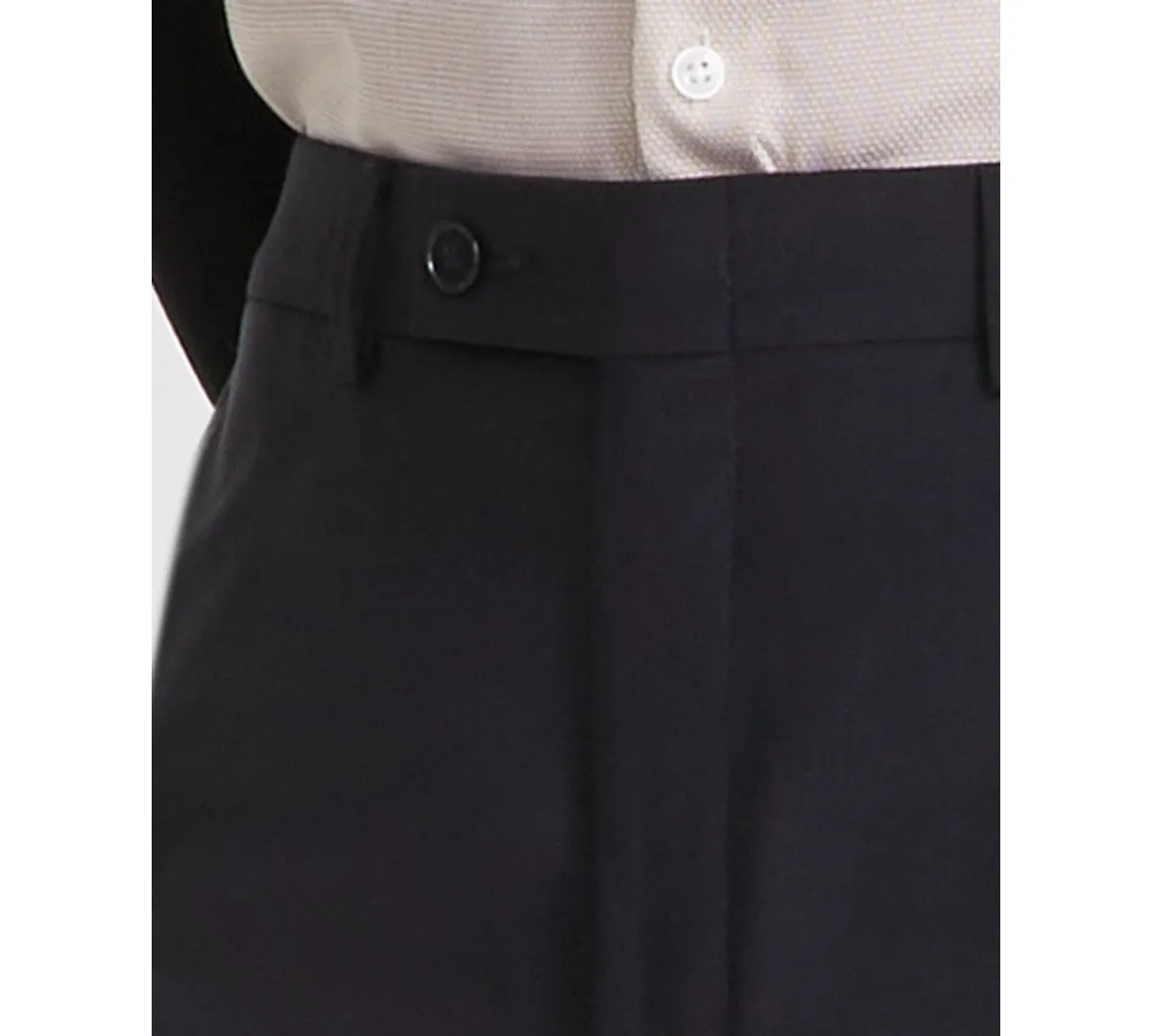 Calvin Klein Mens Slim fit Dress Pants 36 / 32 Black Solid Stretch