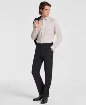 Calvin Klein Mens Slim fit Dress Pants 36 / 32 Black Solid Stretch
