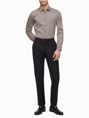 Calvin Klein Mens Slim fit Dress Pants Pants 29 / 30 Black Solid Stretch