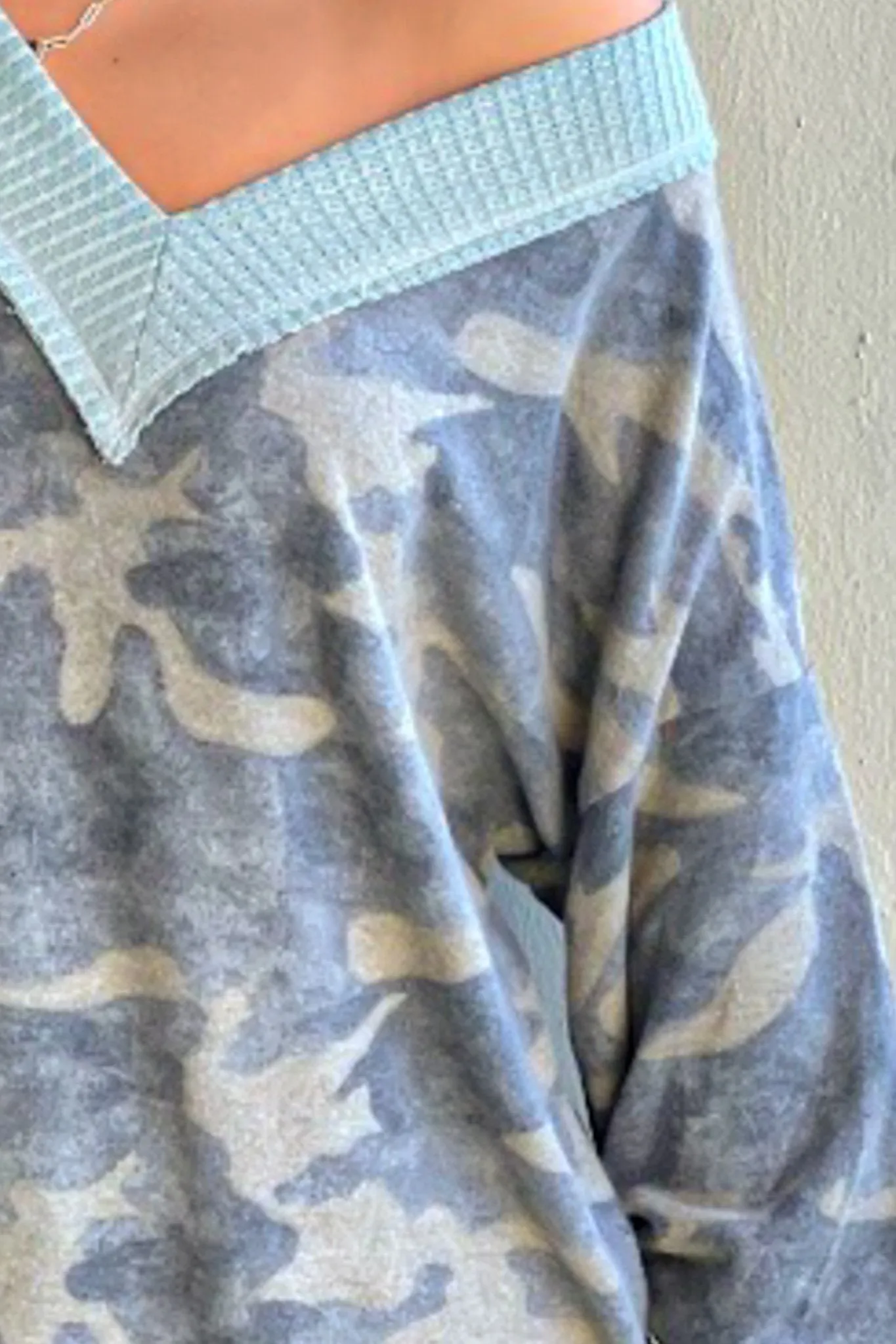 Camo Long Sleeve Top