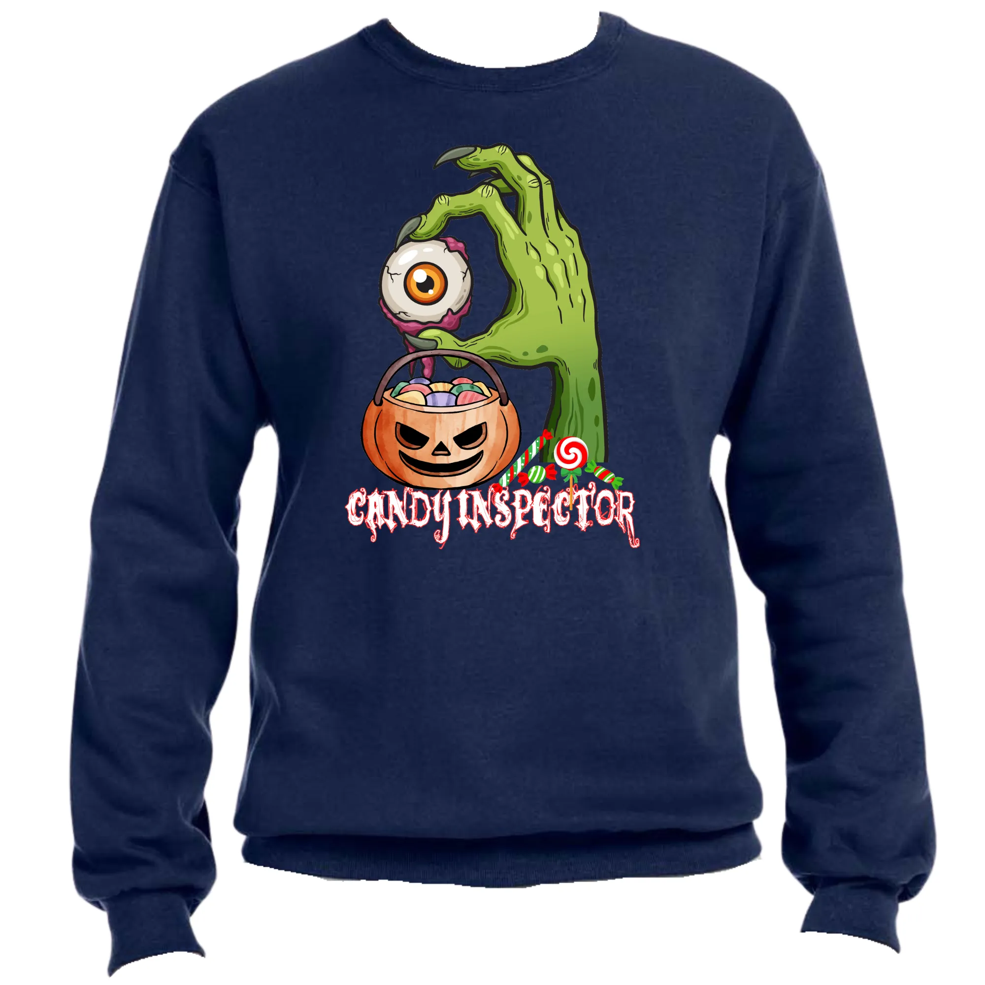 Candy Inspector Unisex Halloween Sweater – Cozy Fit, Fun & Sweet Graphic