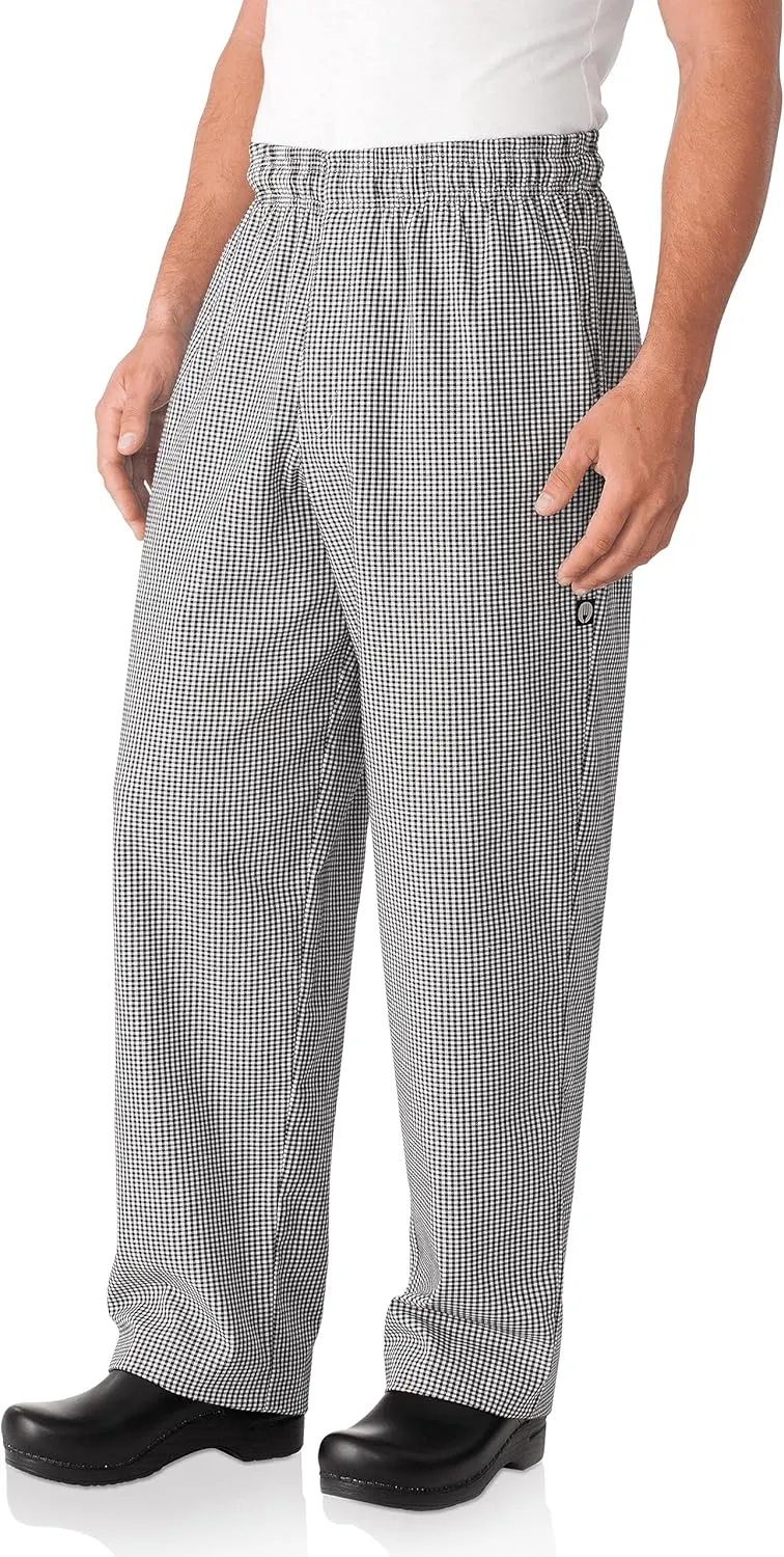 Chef Works Men's Essential Baggy Zip-Fly Chef Pants