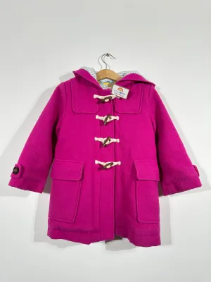 Dark Pink Duffle Coat (3-4 Years)