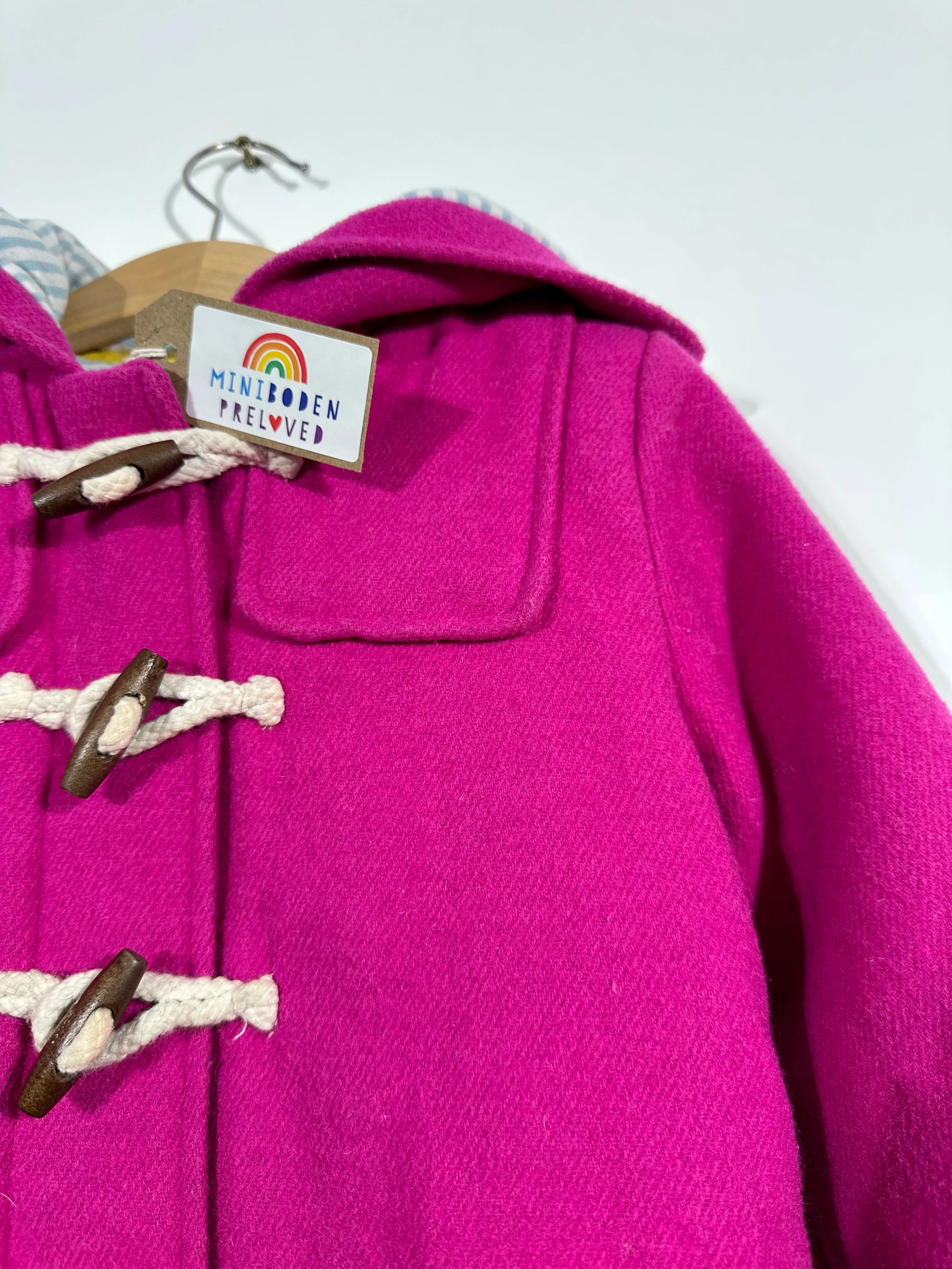 Dark Pink Duffle Coat (3-4 Years)