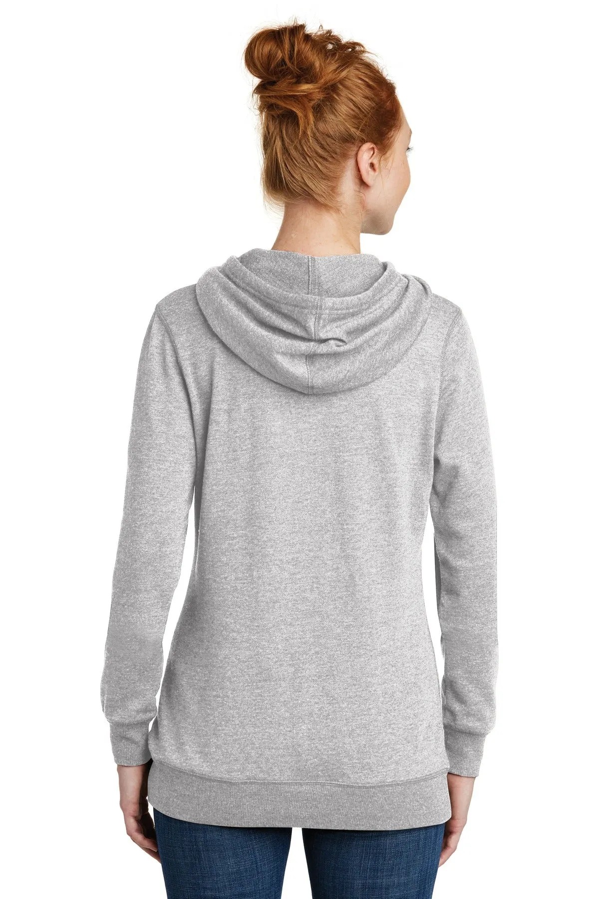 District Women's Lightweight Fleece Hoodie. DM493