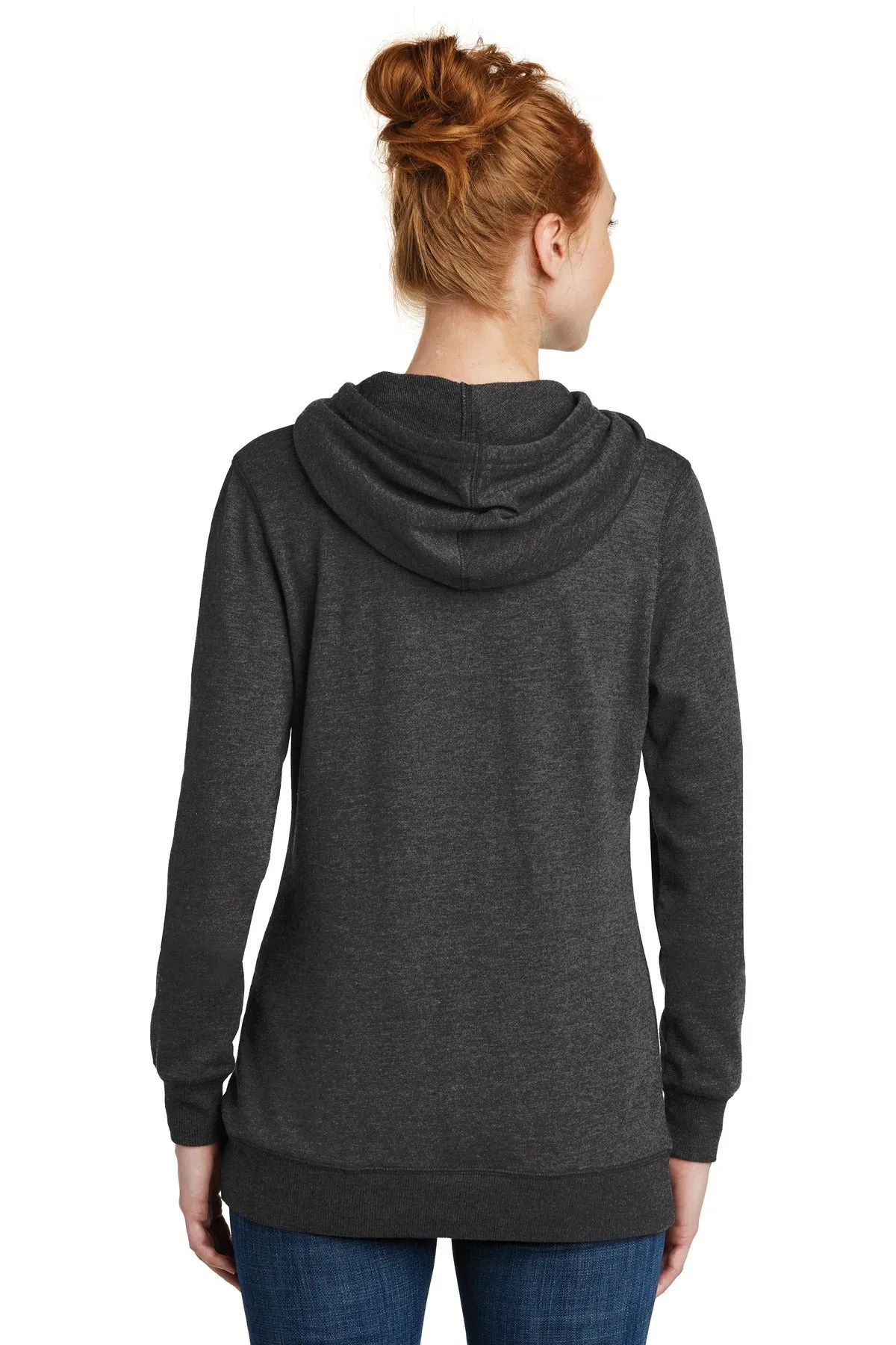 District Women's Lightweight Fleece Hoodie. DM493