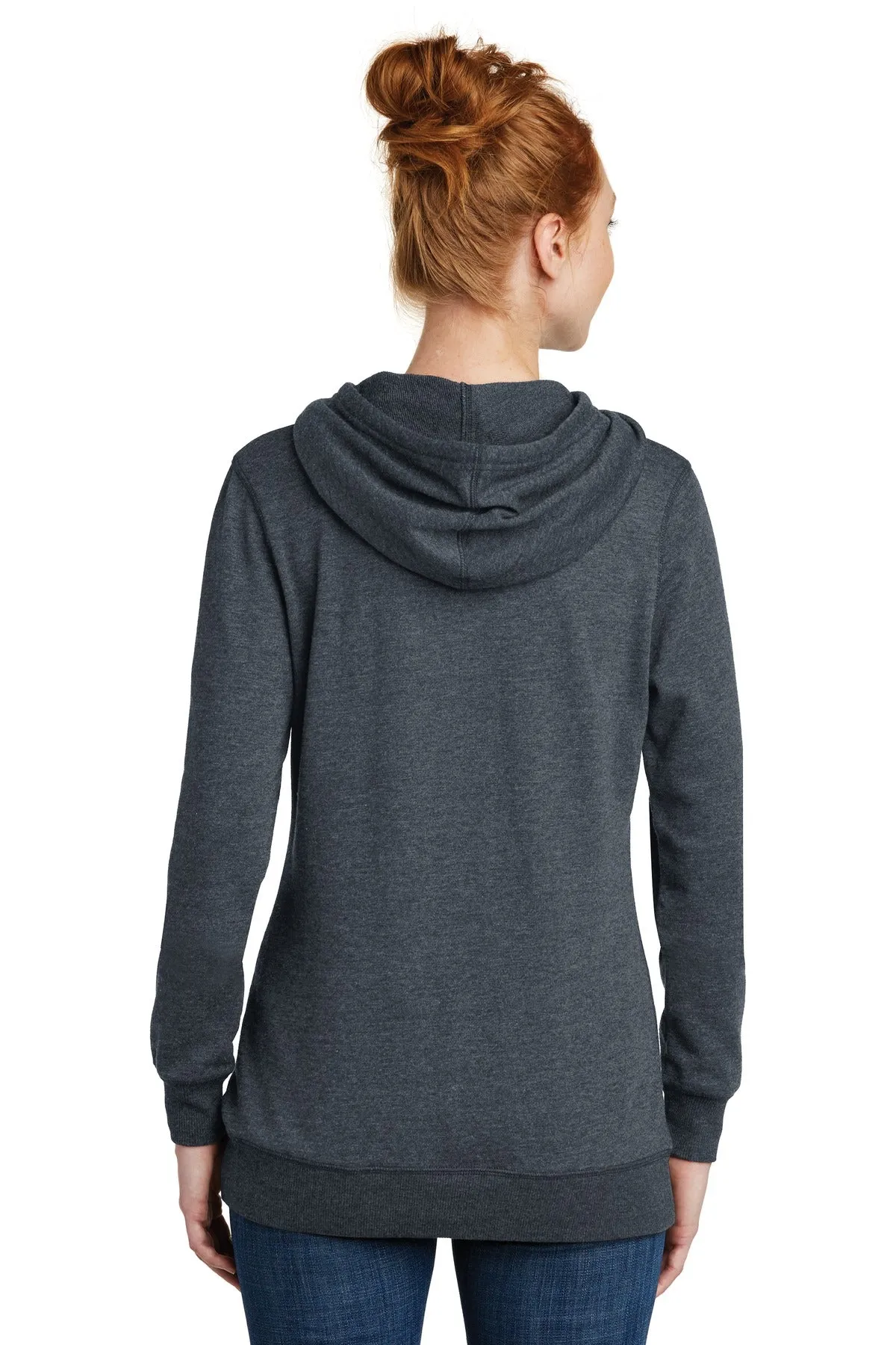 District Women's Lightweight Fleece Hoodie. DM493