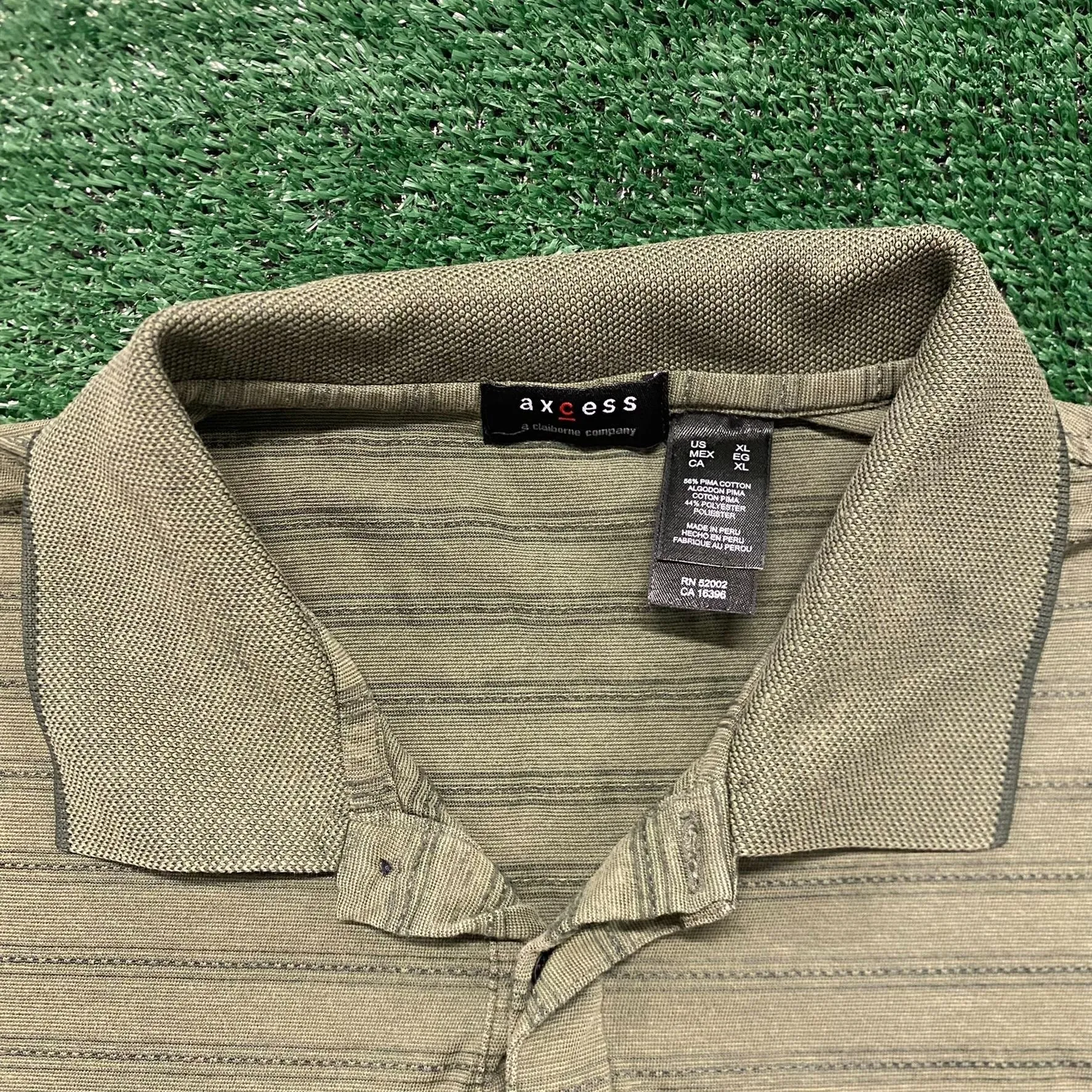 Drab Basic Essential Striped Vintage Polo Shirt