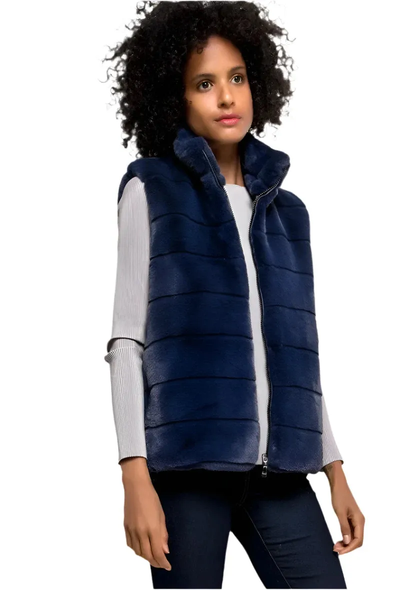 Ever Popular Italian Chunky Lined Faux Fur Gilet
