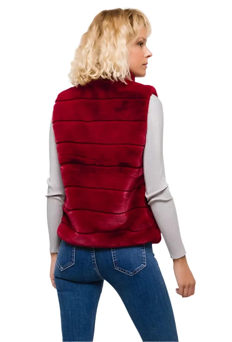 Ever Popular Italian Chunky Lined Faux Fur Gilet
