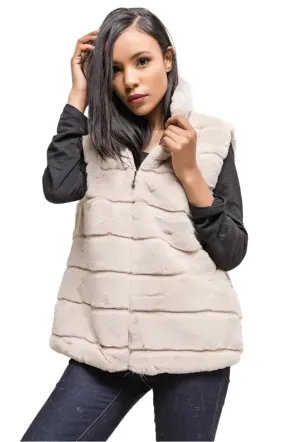 Ever Popular Italian Chunky Lined Faux Fur Gilet