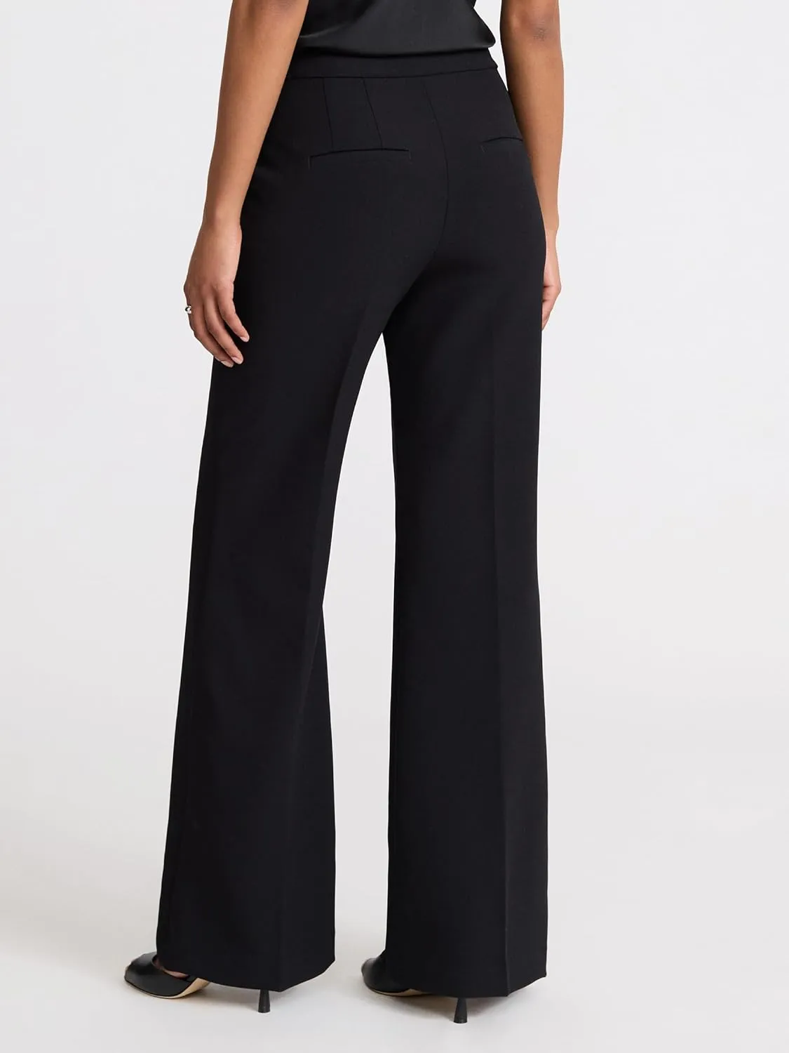 EXPRESS Womens Editor HIGH Rise Trouser Flare Pant