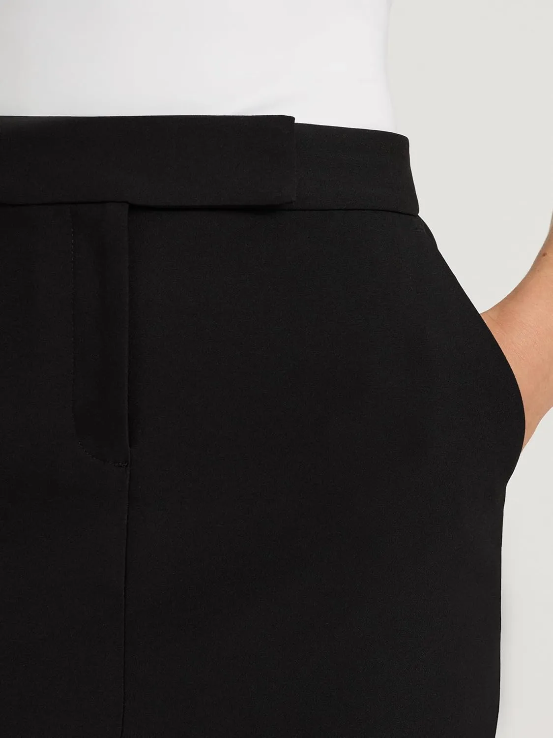 EXPRESS Women's Editor High Waisted Midi Pencil Skirt