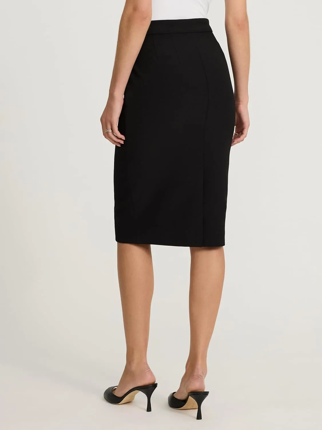 EXPRESS Women's Editor High Waisted Midi Pencil Skirt