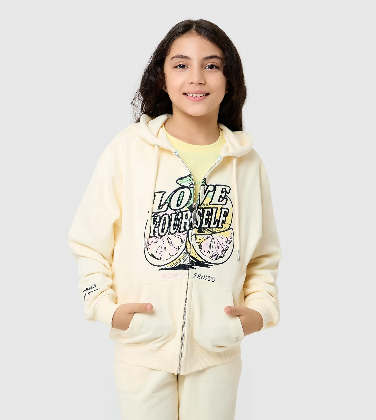 F5 Oversized Zip-Up Hoodie - Girls