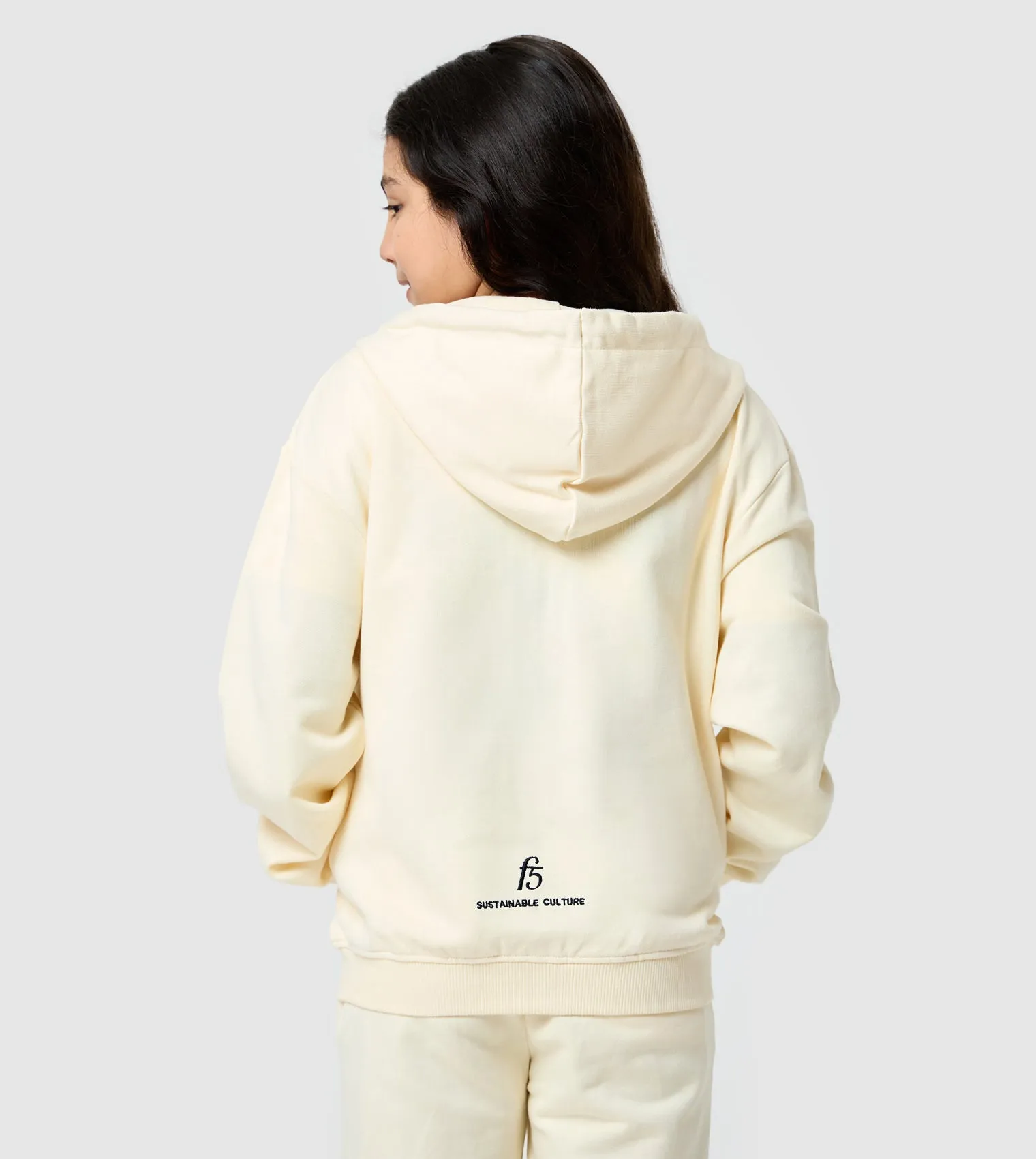 F5 Oversized Zip-Up Hoodie - Girls