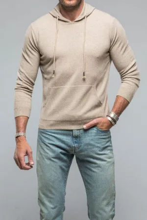 Florio Hooded Cashmere Sweater in Sand