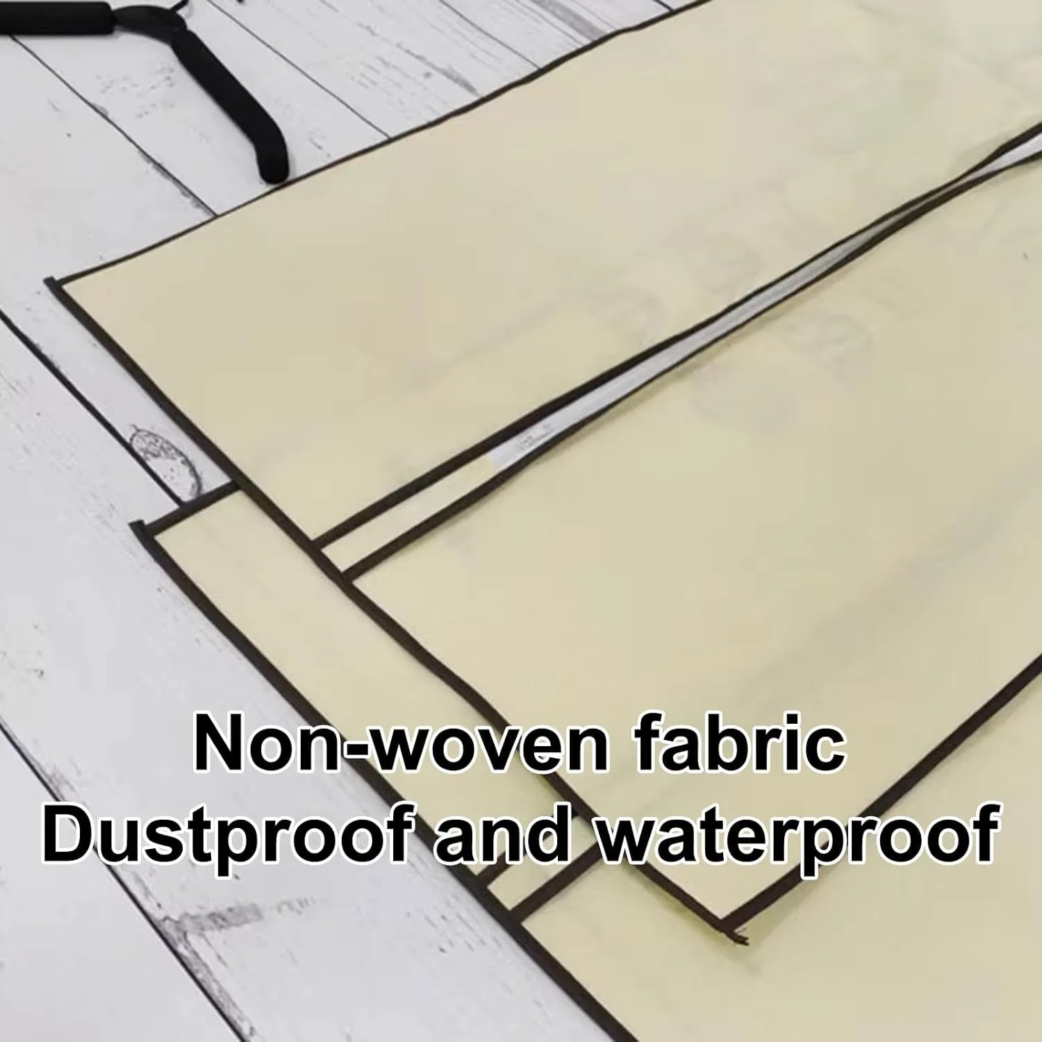 Garment Bags for Hanging Clothes, Pack of 5, Dress Bag Non-Woven Fabric, for Storage Suits, Jackets and Trousers on Closet(60x100cm/24x39in)