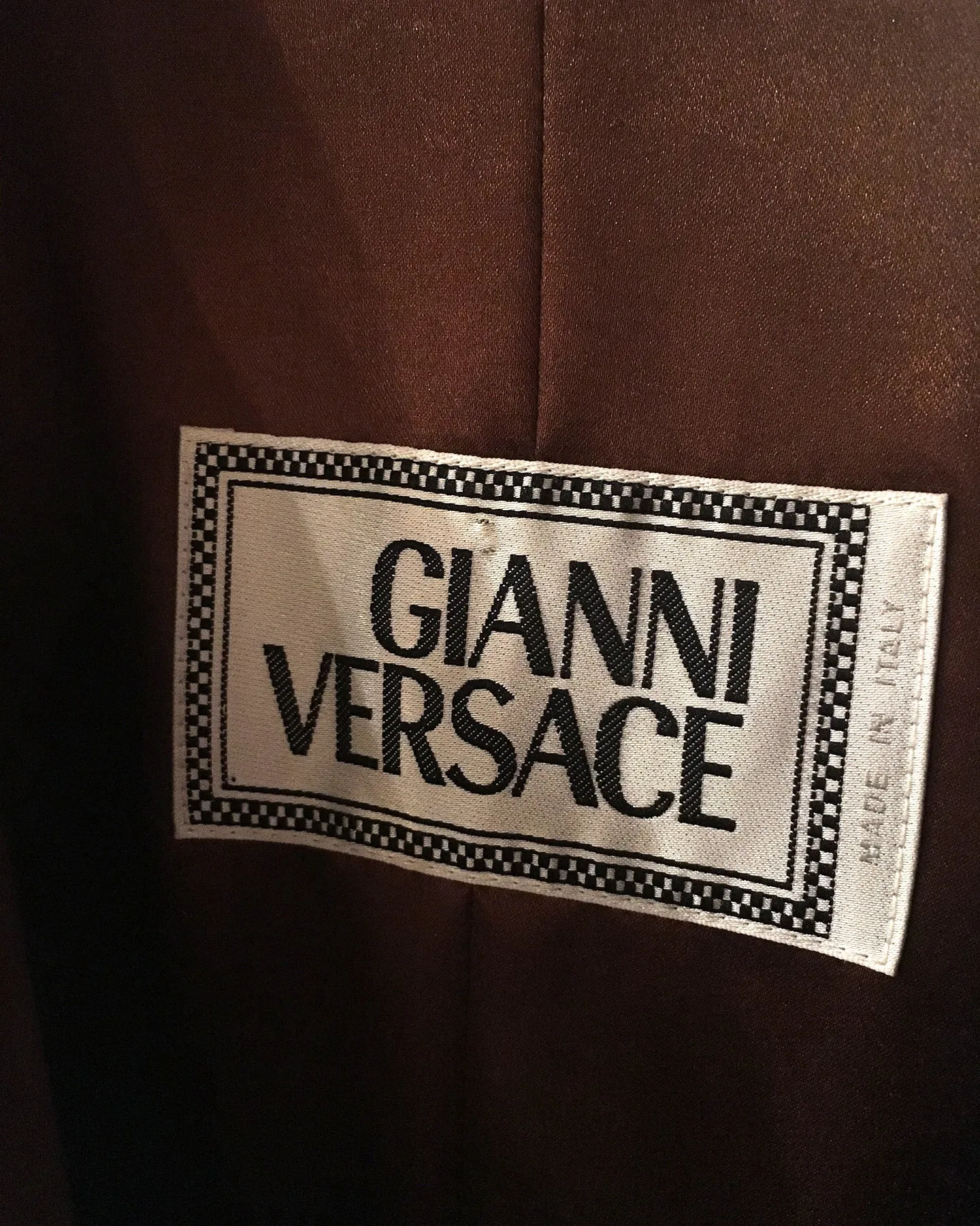Gianni Versace Brown Suede Trench Coat