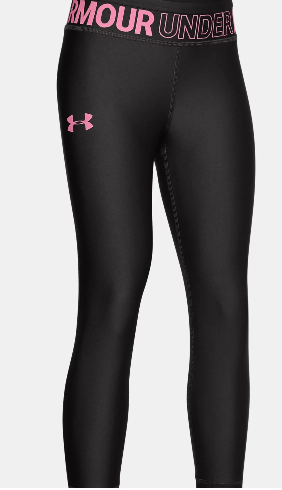 Girls' HeatGear® Armour Ankle Crop 1327855-010