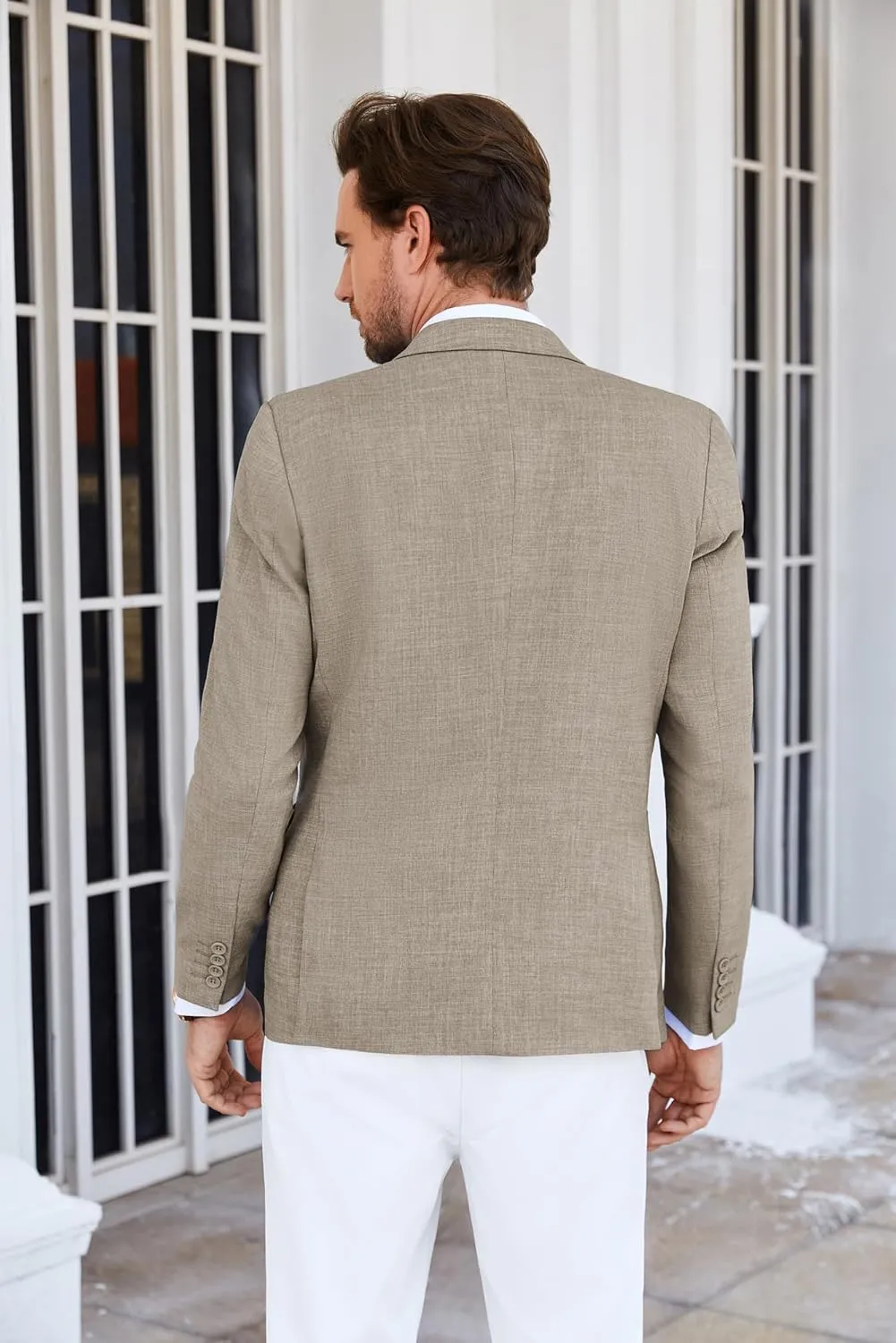 GRACE KARIN Men's Blazer Casual Lightweight Sport Coat Slim Fit Suit Jacket for Men