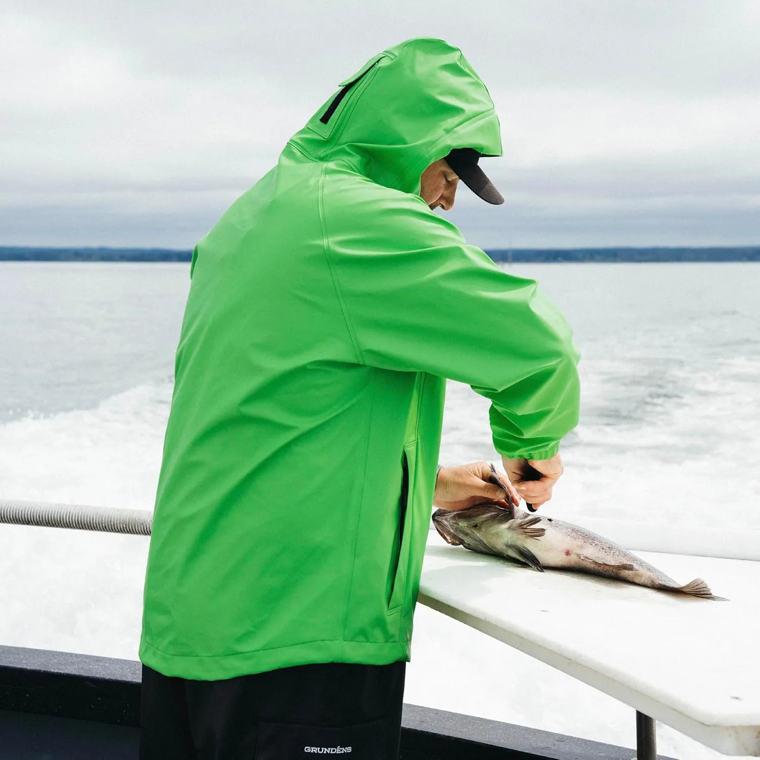 Grundens Mens Neptune Commercial Fishing Jacket | Waterproof, Adjustable