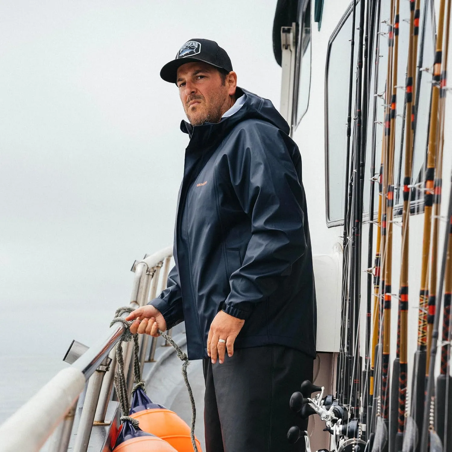 Grundens Mens Neptune Commercial Fishing Jacket | Waterproof, Adjustable