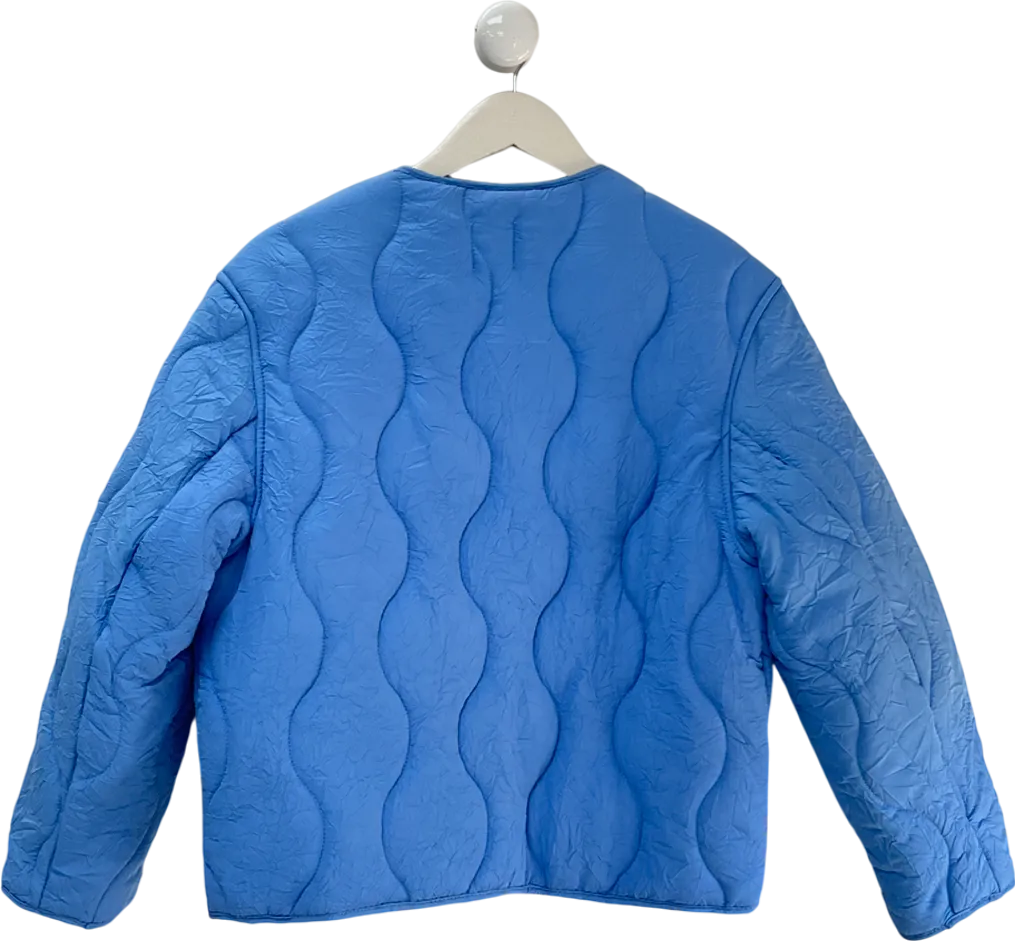 H&M Blue Quilted Jacket UK XS