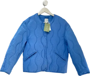 H&M Blue Quilted Jacket UK XS