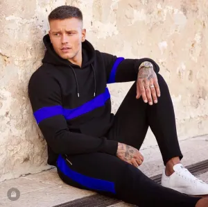 Hanrae Mens Breathable Hoodies  Slim Fit Elastic Waist Sport Suits