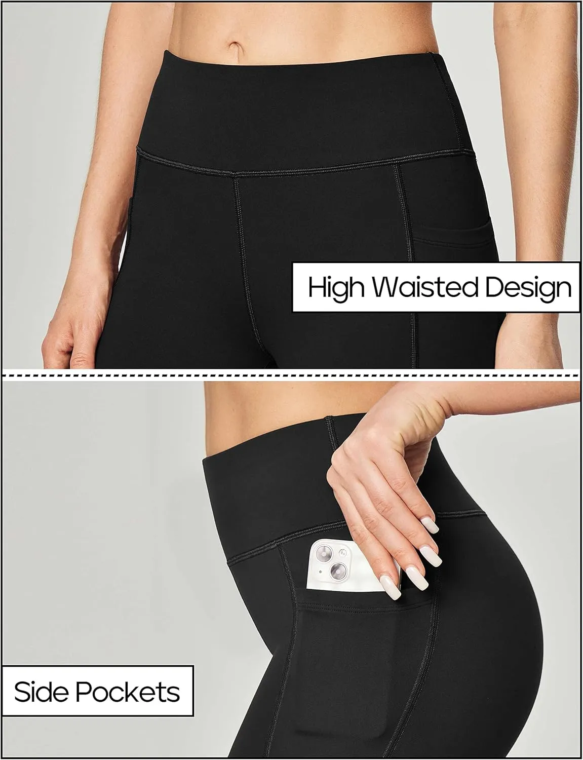 Heathyoga Women's Yoga Pants with Pockets for Women Bootcut Wide Leg Pants for Women High Waisted Workout Pants