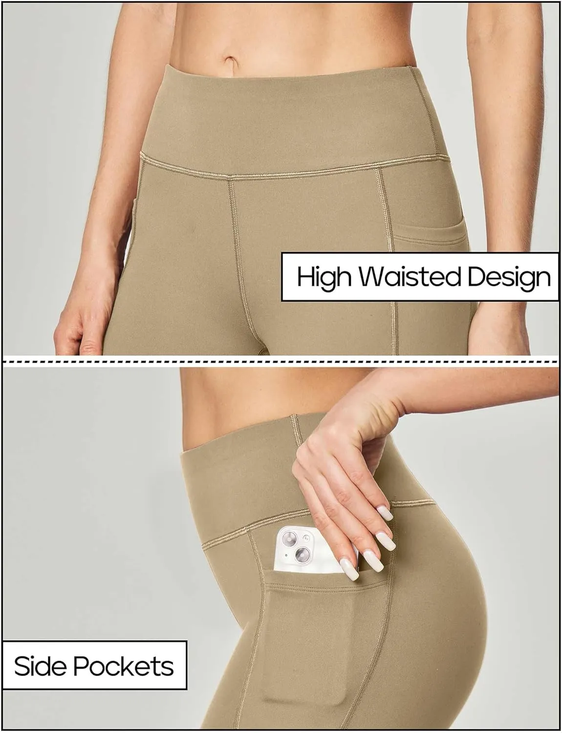 Heathyoga Women's Yoga Pants with Pockets for Women Bootcut Wide Leg Pants for Women High Waisted Workout Pants