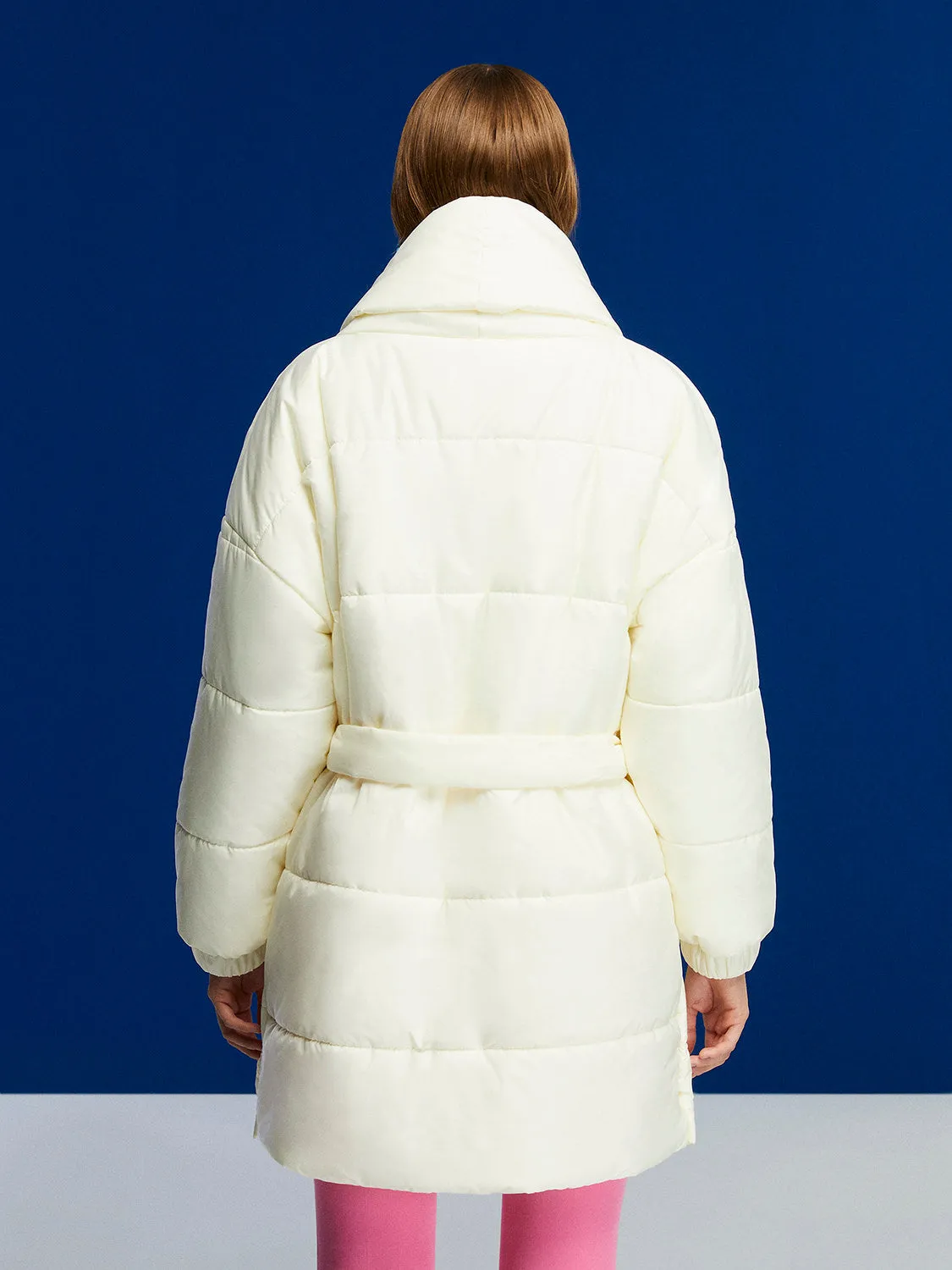 Heavy Winter White Puffer Jacket