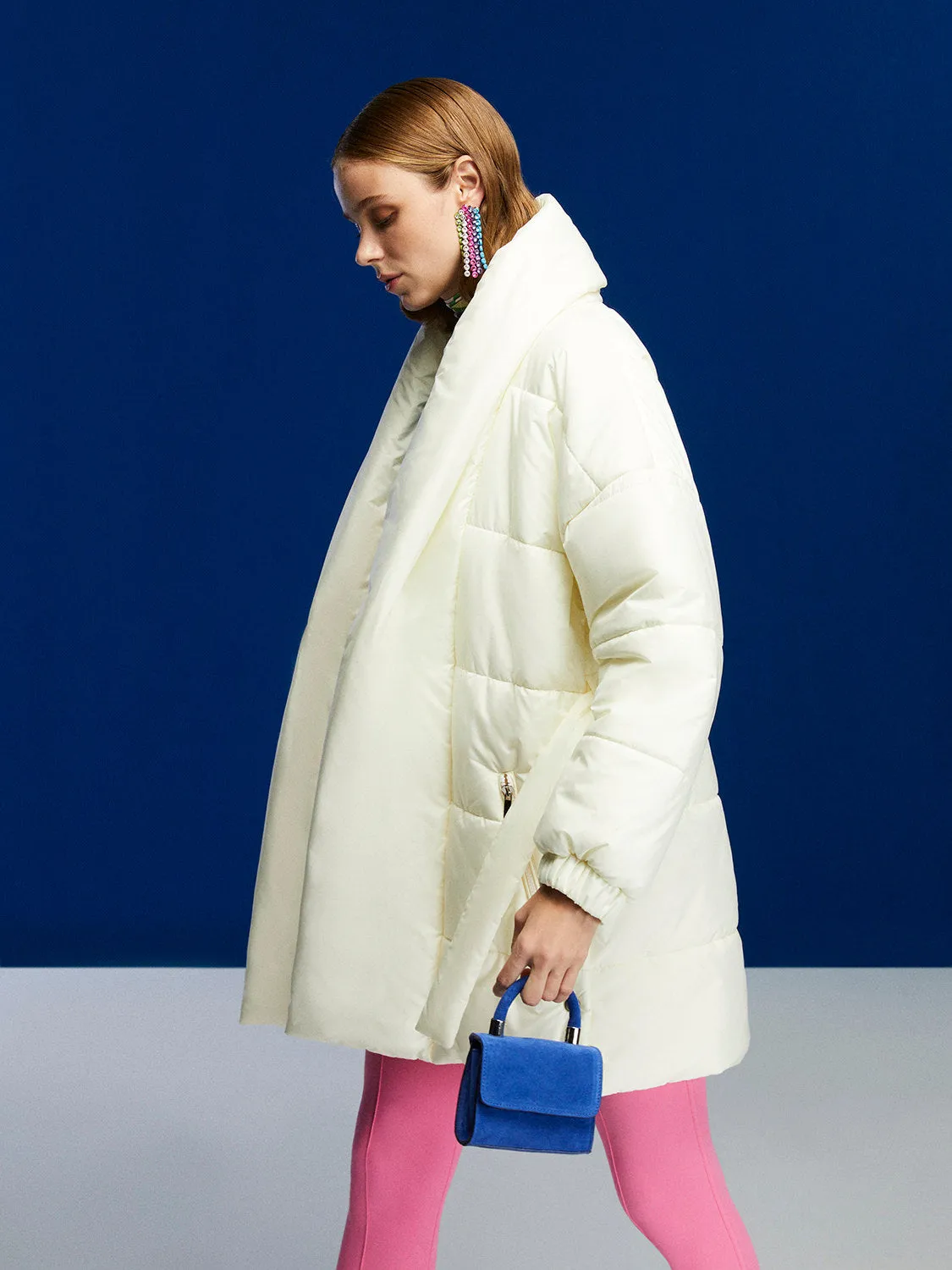 Heavy Winter White Puffer Jacket