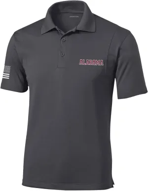 Heritage Pride Football Team Color State Name Embroidered Golf Polo