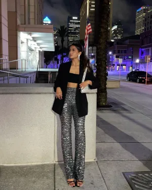 HIGH WAIST FLARE PANTS