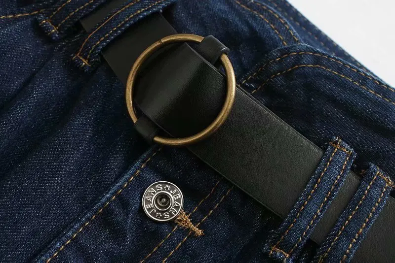 HIGH WAIST JEANS WITH BELT