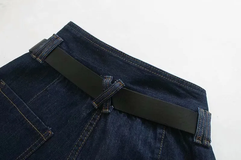 HIGH WAIST JEANS WITH BELT