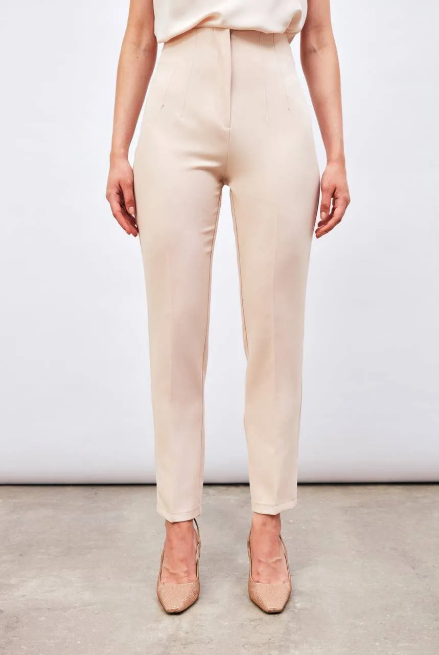 High Waist Pleated Trousers