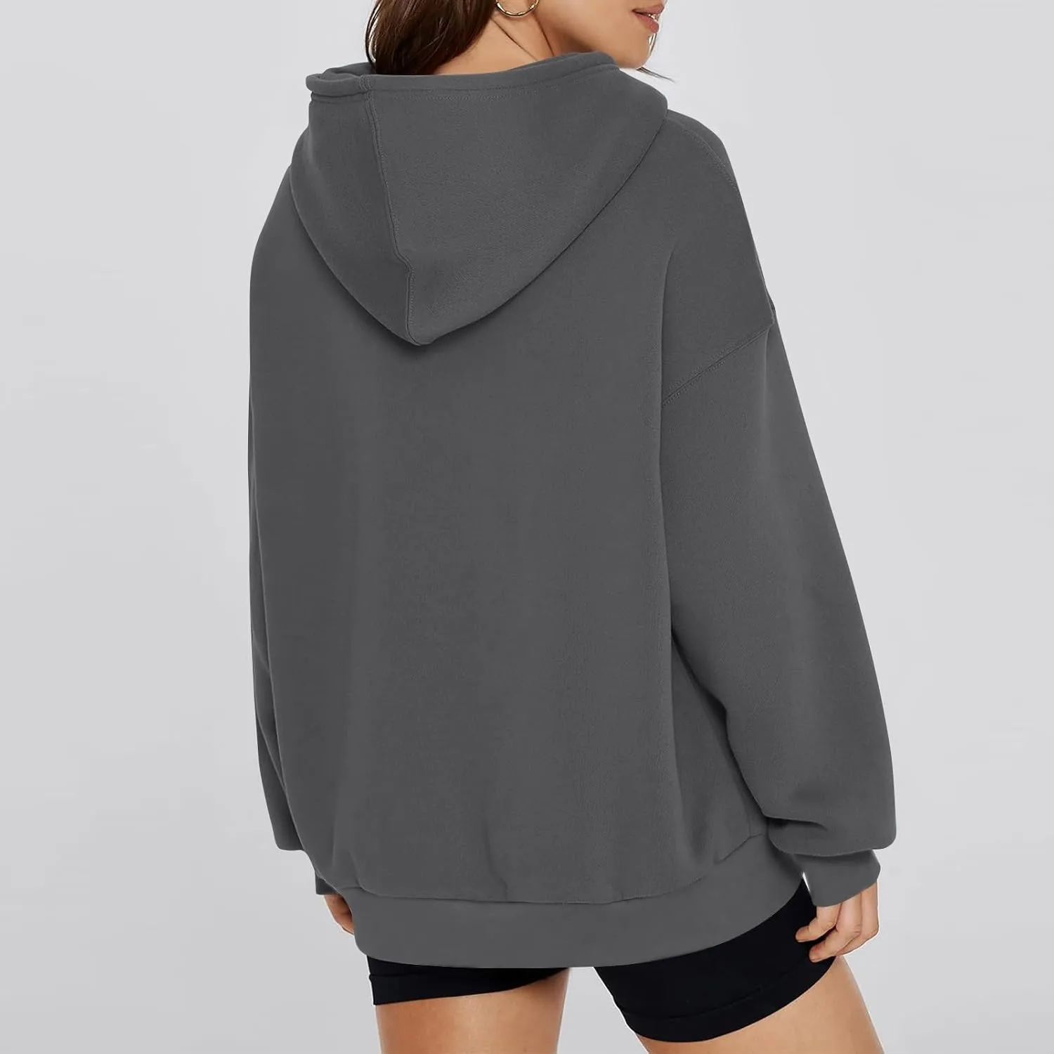 Hoodies for Women Fleece Long Sleeve Hoodies Pullover Loose Fit Oversized Sweatshirts with Pocket Fall Fashion Outfits